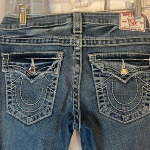 True Religion Disco Joey Big T Jeans Women’s Size 27 And 30 Inseam